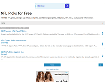 Tablet Screenshot of nflpicksforfree.com